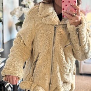 So Cozy fleece moto Jacket